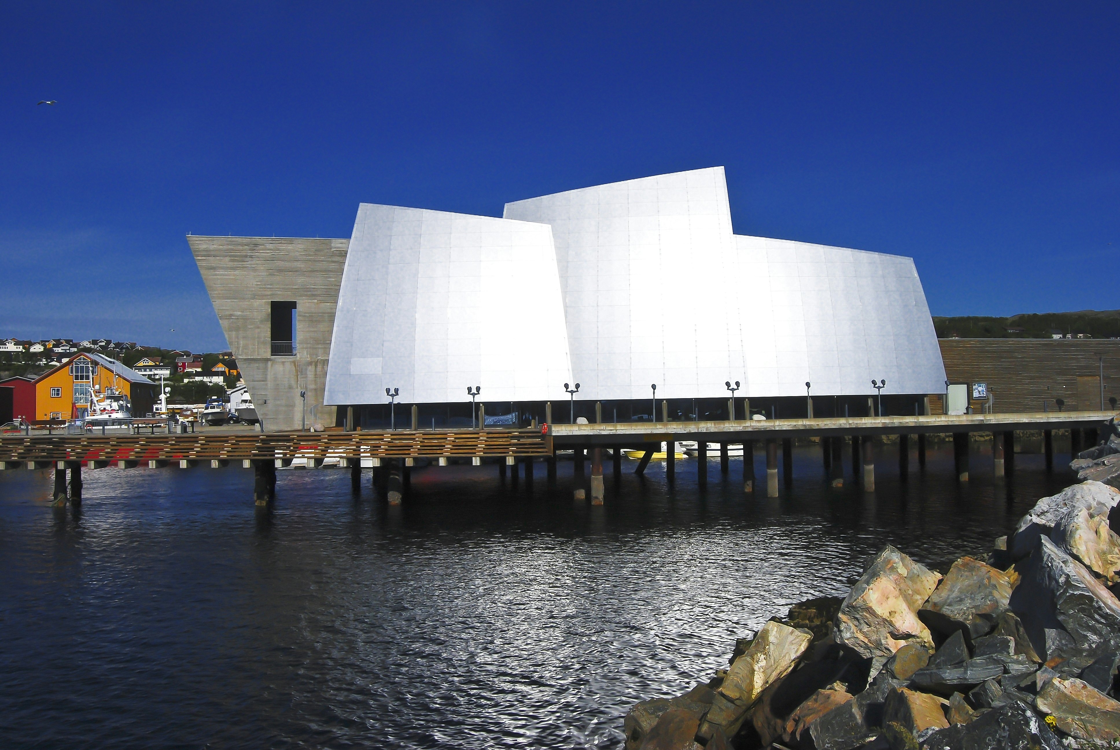 Exterior view of Norveg museum in Rorvik.