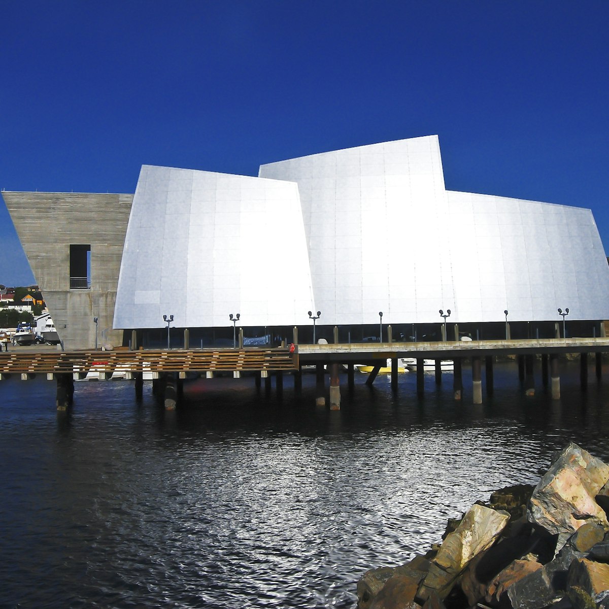 Exterior view of Norveg museum in Rorvik.