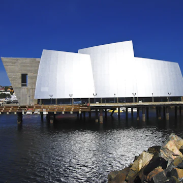 Exterior view of Norveg museum in Rorvik.
