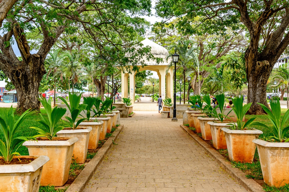 Forodhani Gardens in Zanzibar, Tanzania.