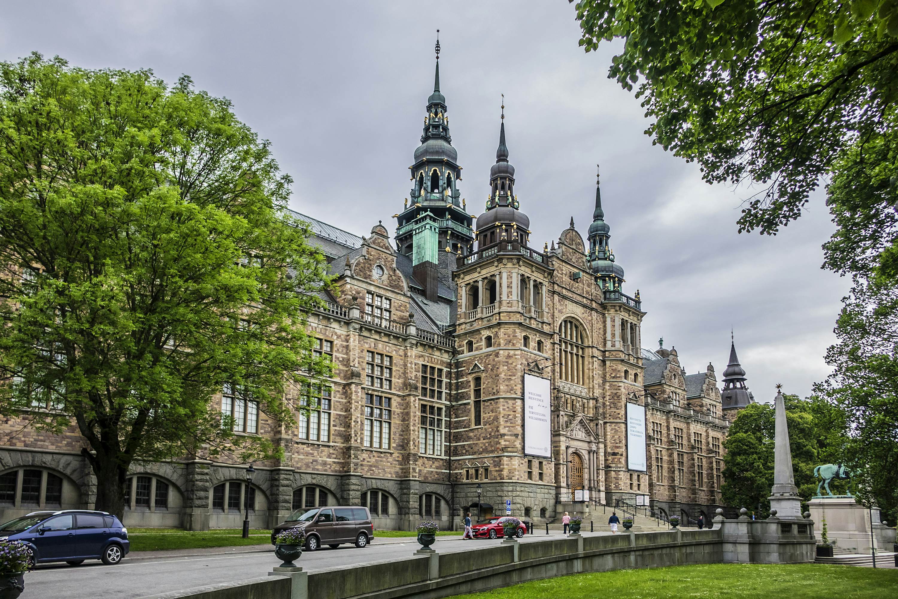 The Nordic Museum (Nordiska Museet) building at Djurgarden Island. 