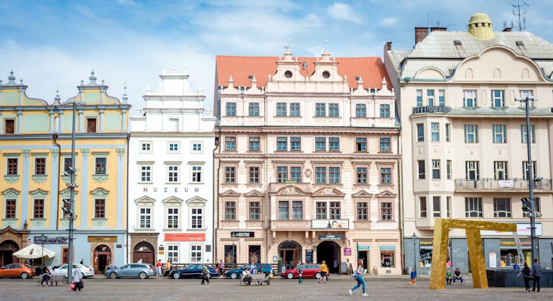 Pilsen (Plzen), Czech Republic - May 27, 2018: Row of Baroque house facades at the Square of the Republic in Pilsen
1286085933
Row of Baroque house facades at the Square of the Republic in Pilsen - stock photo
Pilsen (Plzen), Czech Republic - May 27, 2018: Row of Baroque house facades at the Square of the Republic in Pilsen
