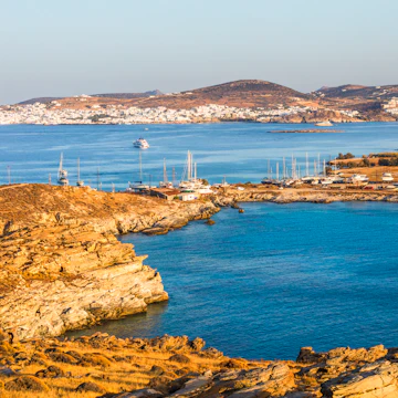 Paros Park at sunset.