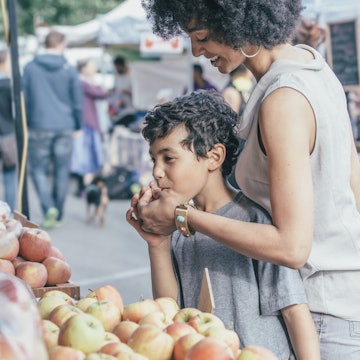 519518907
35-39 years, 8-9 years, affection, african-american ethnicity, afro, apple, arm around, background people, basket, bonding, boy, boys, browsing, brunette, buying, caucasian, childhood, color image, consumerism, customer, day, domestic life, elementary age, enjoying, family with one child, farmers market, food and drink, happy, head and shoulders, healthy eating, healthy living, holding, horizontal, lifestyle, love, merchandise, mid adult, mid adult women, mixed race person, mother, nature, one parent, outdoors, people, photography, retail, seattle, selecting, selective focus, shopper, shopping, smiling, son, standing, together, two people, united states, washington, woman
A mother and son shopping at a farmers market in Seattle
