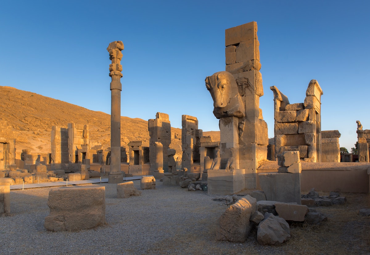 Persepolis was the ceremonial capital of the Achaemenid Empire (ca. 550–330 BC), and now this place is a UNESCO World Hertiage site near Shiraz city, Iran.