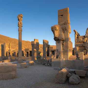Persepolis was the ceremonial capital of the Achaemenid Empire (ca. 550–330 BC), and now this place is a UNESCO World Hertiage site near Shiraz city, Iran.
