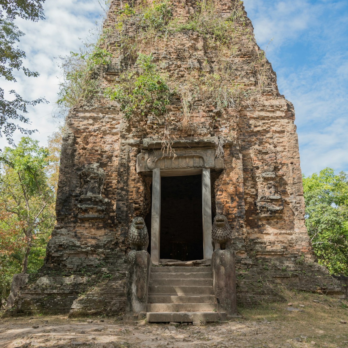 Prasat Tor, ancient pagoda at Sambor Prei Kuk, Kampong Thom (Kompong Thom), Cambodia.