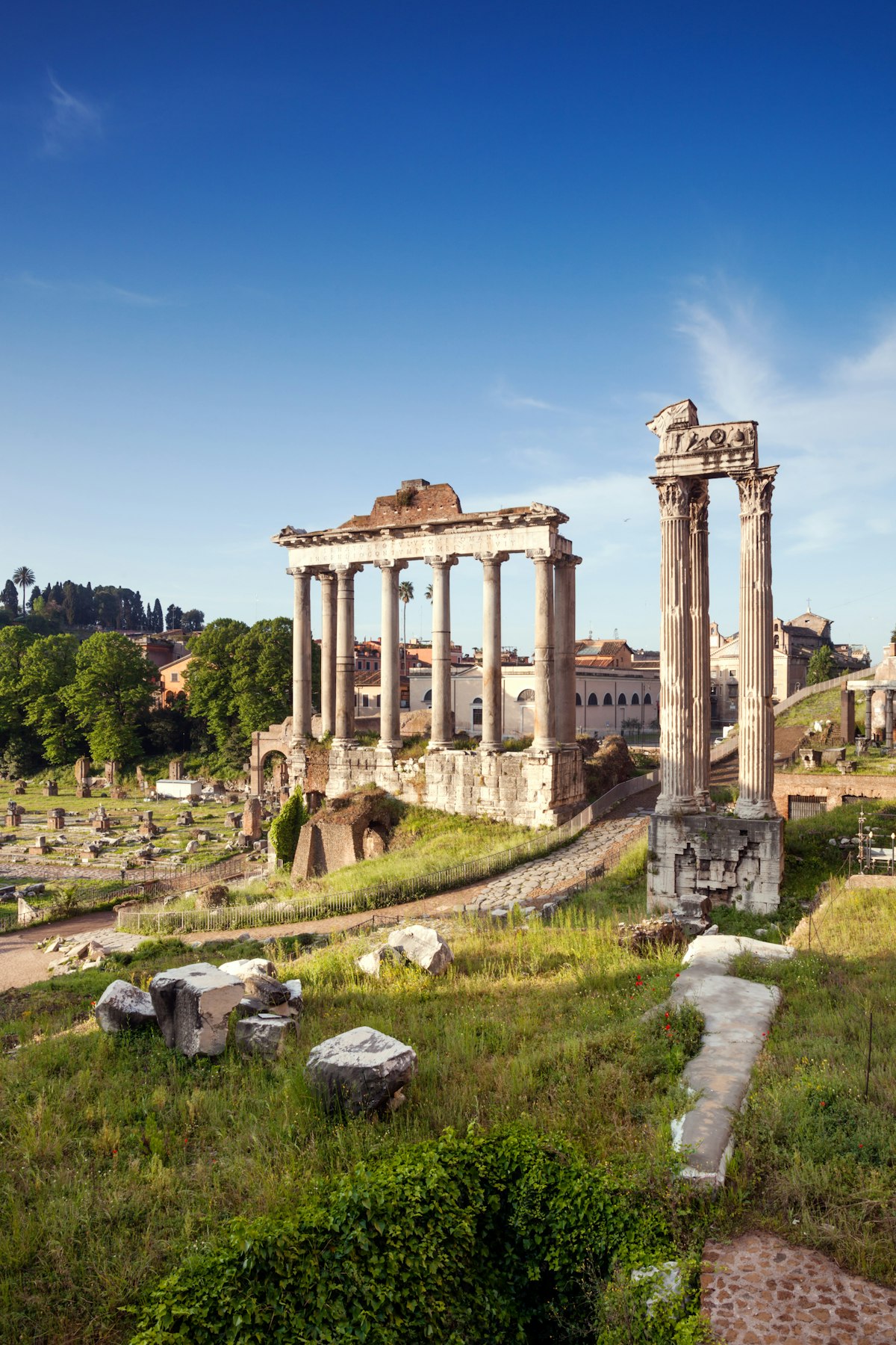 568886113
2015; Ancient History; Ancient Rome; Archaeology; Architecture; Capital Cities; City; Copy Space; Day; High Angle View; International Landmark; Italian Culture; Italy; Lazio; Majestic; No People; Old Ruin; Outdoors; Photography; Roman; Roman Forum; Rome; Rome - Italy; Scenics - Nature; Temple - Building; Temple Of Saturn; The Past; Tourism; Travel Destinations; Vertical;
The temple of Saturn in the Roman Forum, Rome, Lazio.