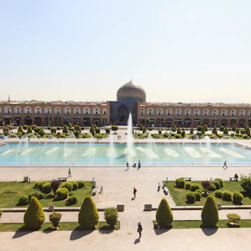 622798102
Ancient; Architecture; Indian Culture; Iran; Iranian Culture; Isfahan; Islam; Tourism; Town Square; Built Structure; Lotfollah; Minaret; Mosaic; Mosque; Naqsh-e Jahan; Travel; Travel Destinations; Tree; UNESCO World Heritage Site; City; Famous Place; fontain; Old; Pond; Religion; Cultures; East Asian Culture; Emam Mosque; History; Horizontal; People; Photography; Shah; Springtime;
Naqsh-e Jahan Square (Imam square), Isfahan, Iran