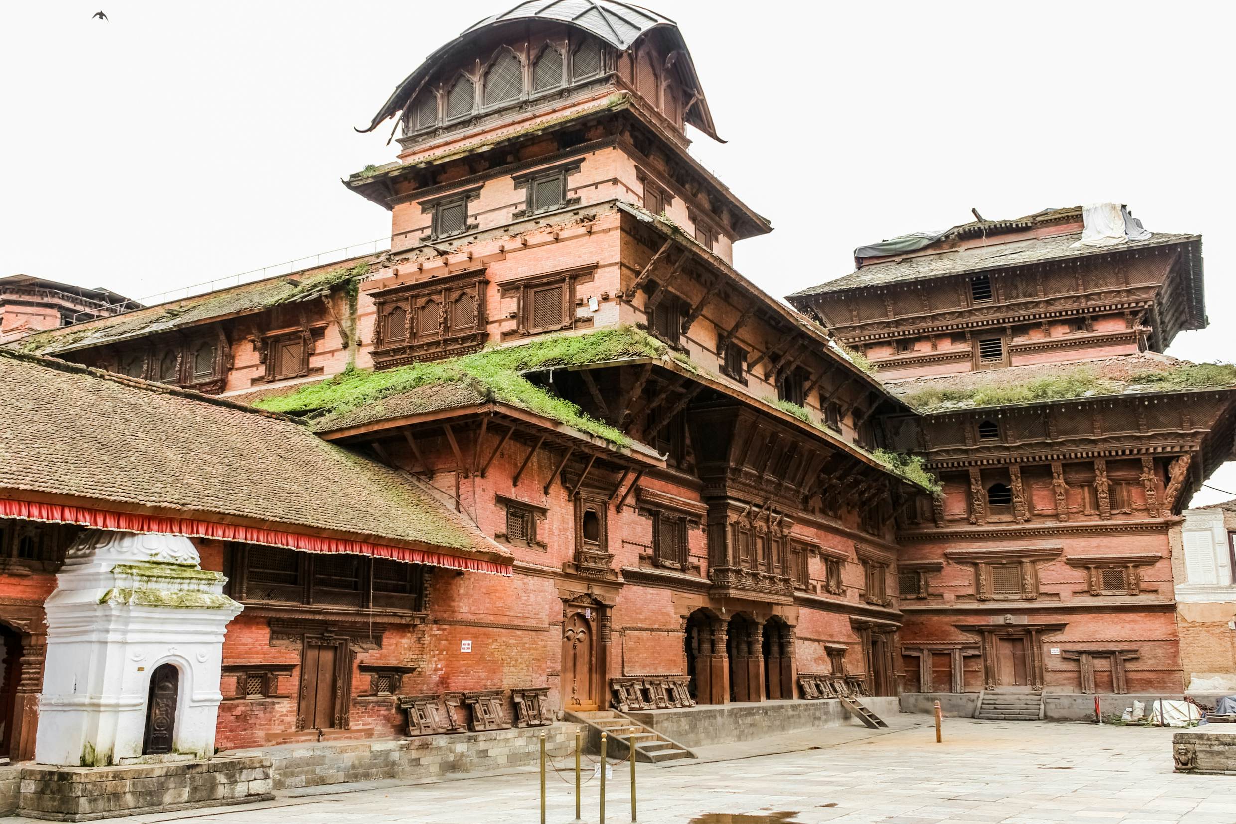 Basantapur Tower in Nasal Chowk courtyard, Kathamandu, Nepal.
