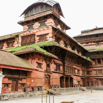 Basantapur Tower in Nasal Chowk courtyard, Kathamandu, Nepal.