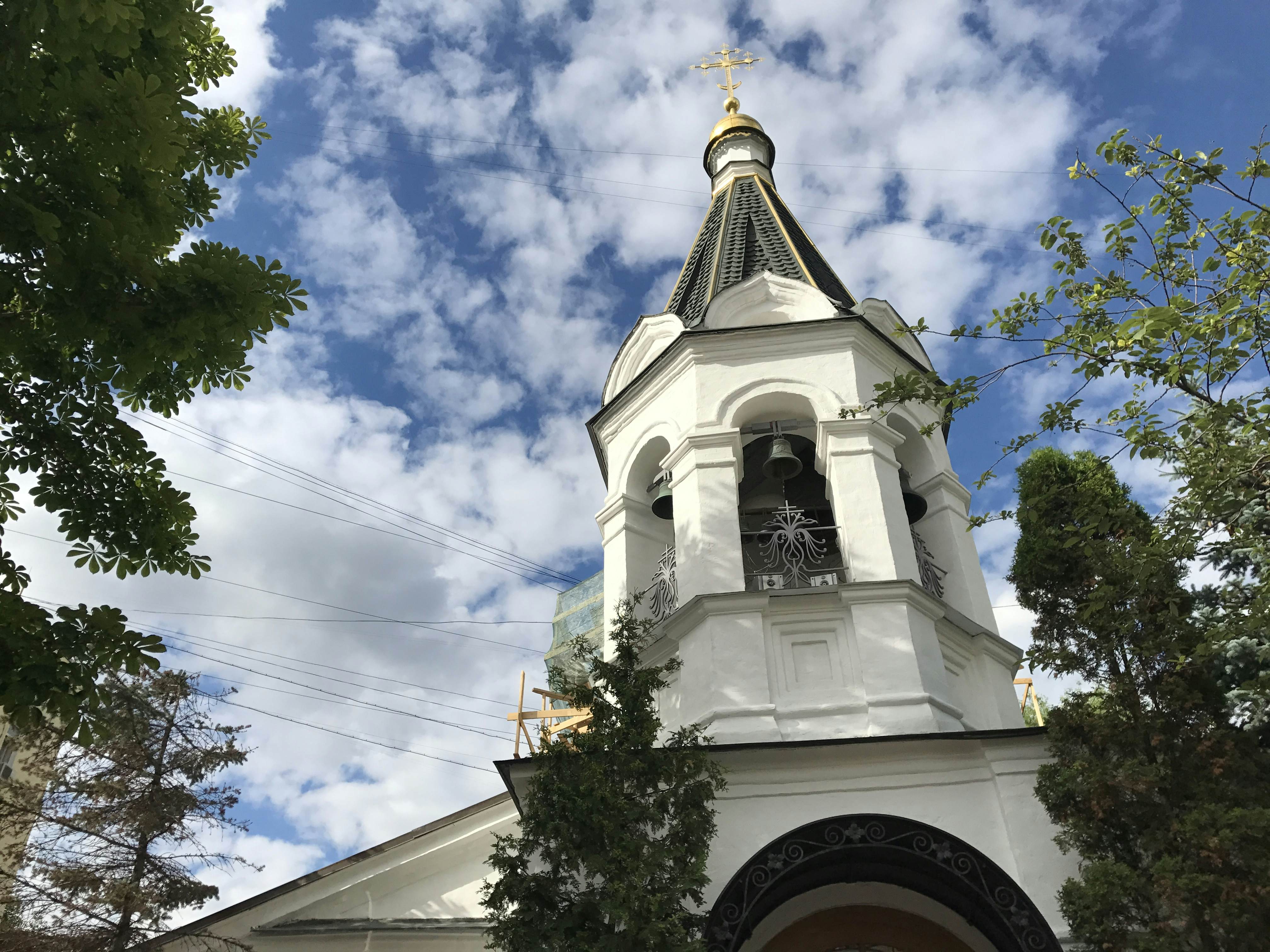 The cupola of Moscow's Church of the Lesser Ascension