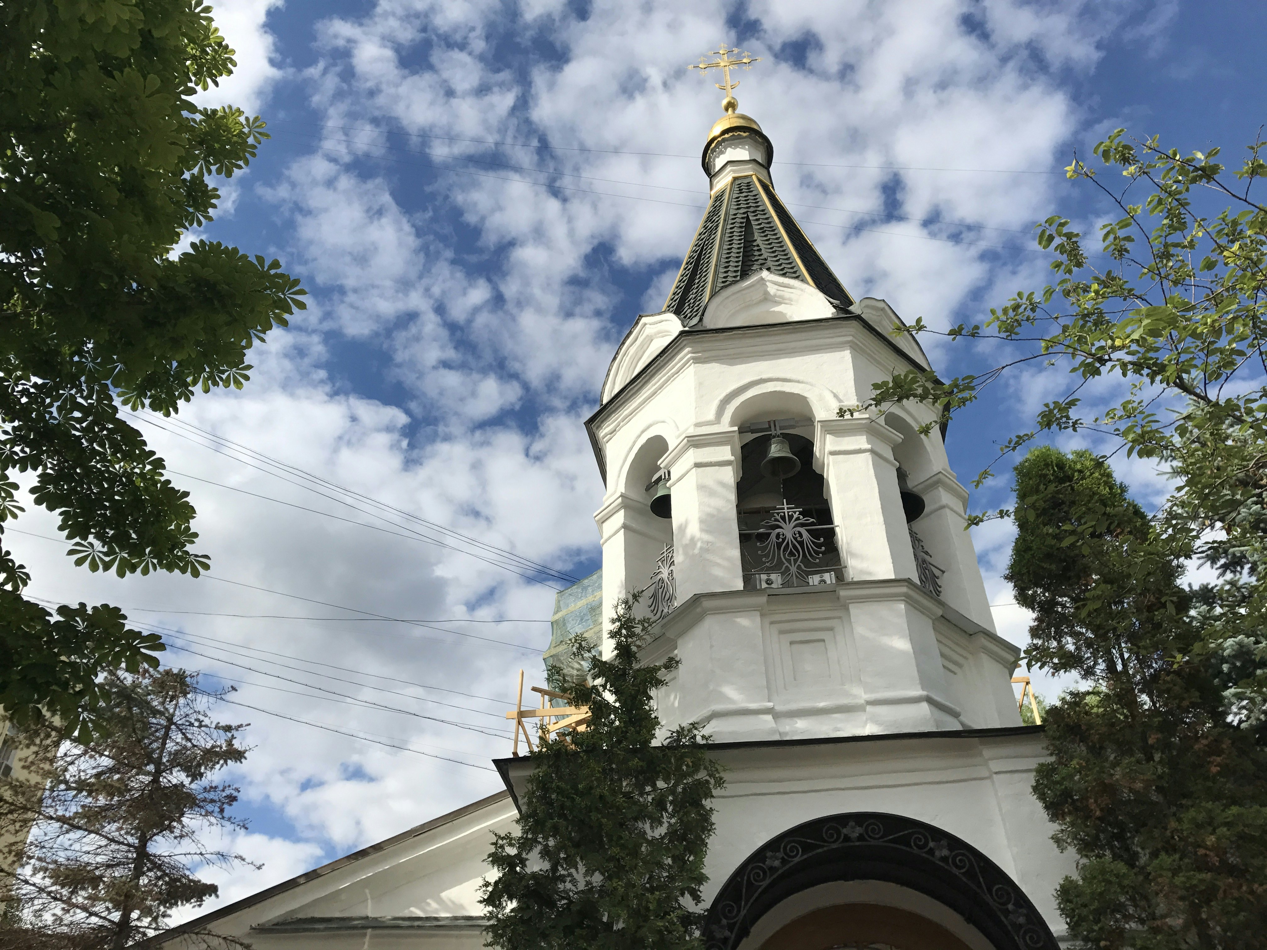The cupola of Moscow's Church of the Lesser Ascension