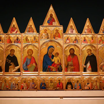 Museo Nazionale di San Matteo
SOURCE: https://commons.wikimedia.org/wiki/File:Pisa_-_Museo_Nazionale_di_San_Matteo,_Polittico_di_Santa_Caterina,_S._Martini.jpg