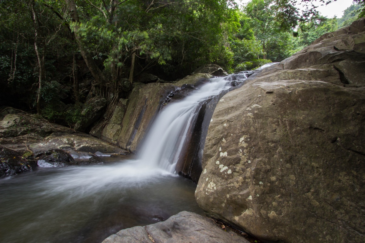 Pa La-U waterfall is located in the verdant forest area of Kaeng Krachan National Park.