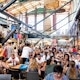 Florence, Italy - August 30, 2018: Interior, inside, indoor of Firenze Centrale Mercato, central market with crowd of people sitting on chairs by tables, eating food, drinks from cafes, restaurants
1065172792