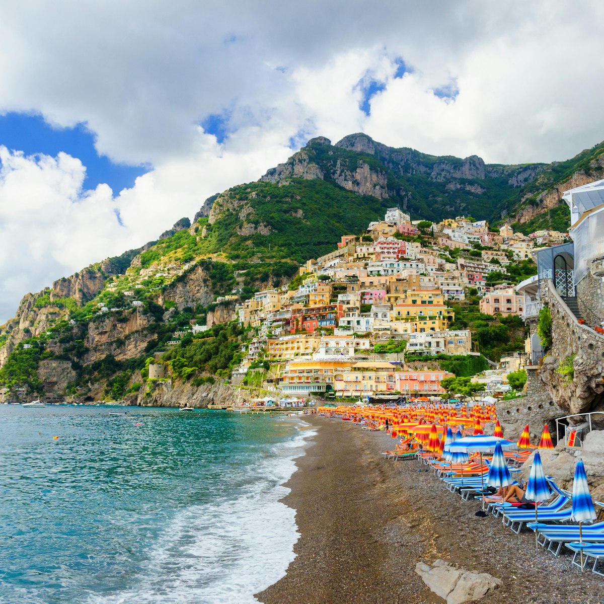 amazing beach in Positano on Amalfi coast
1092754244