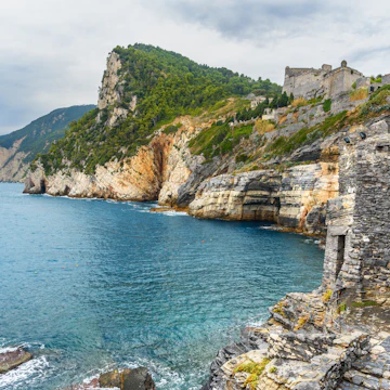Grotta di Lord Byron in Portovenere on the Ligurian coast.