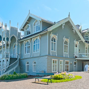 Villa of Norwegian violin virtuoso Ole Bull on Lysoen Island, 25 km south of Bergen.