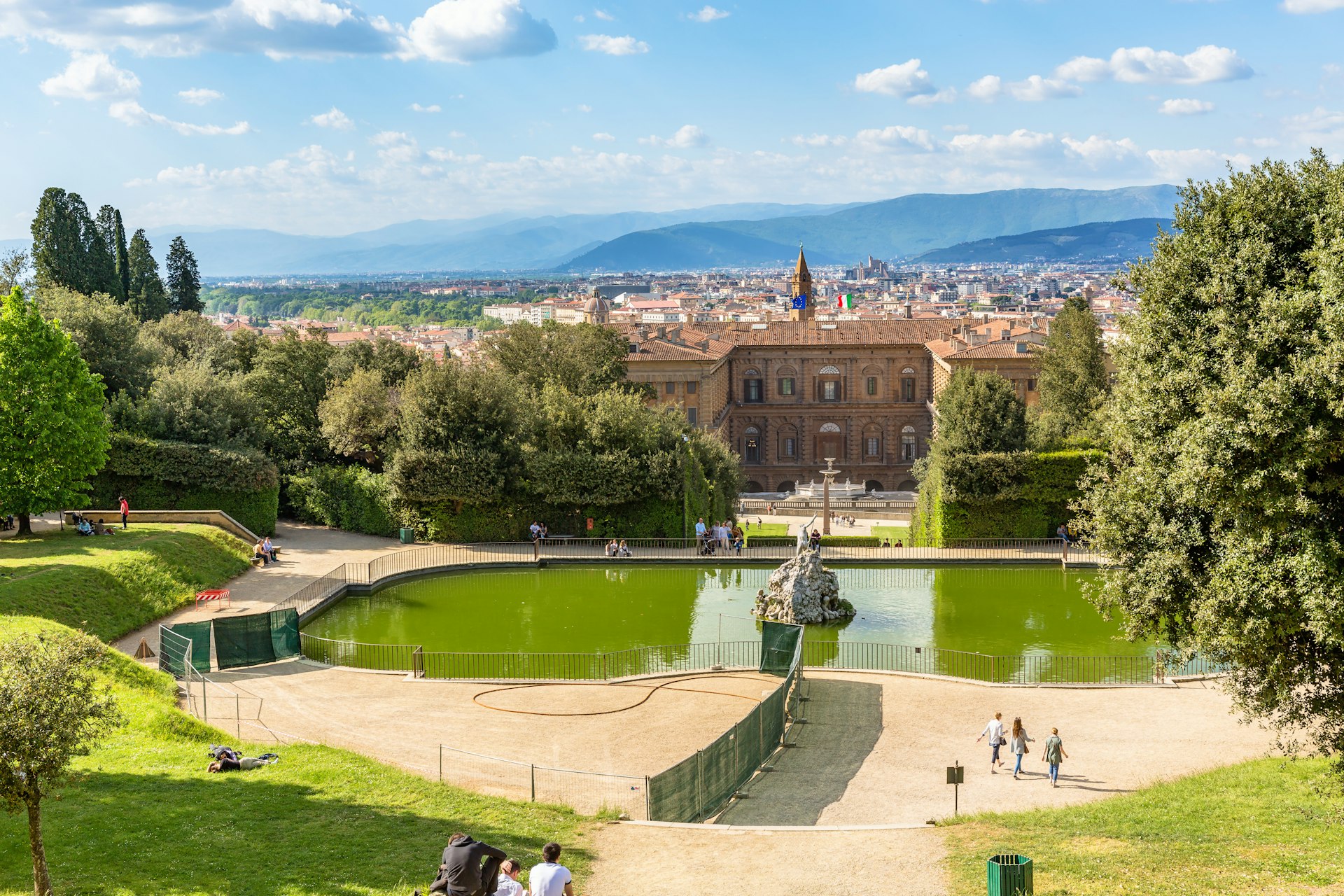 View of Boboli Garden in Florence