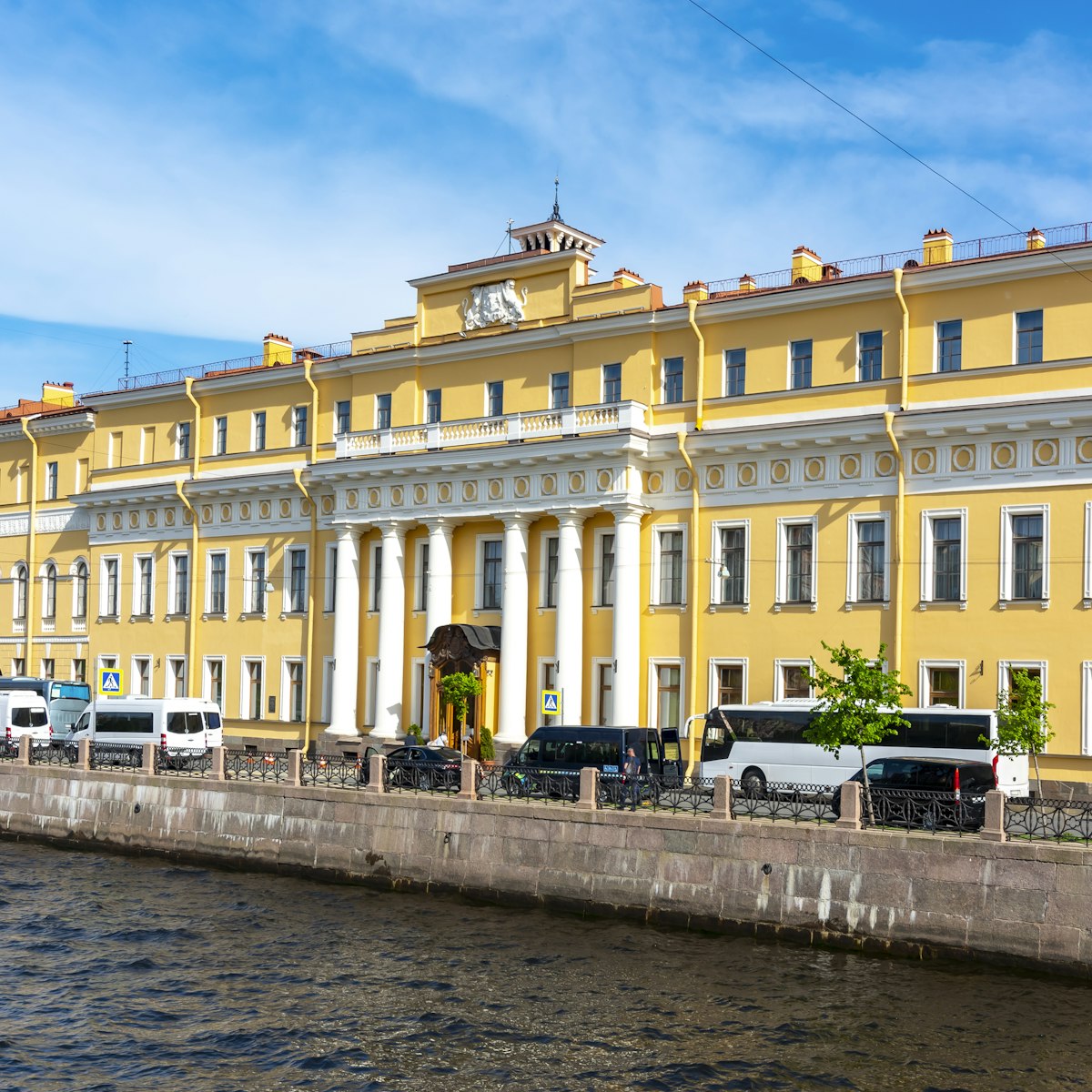 Yusupov palace on the Moyka river.
