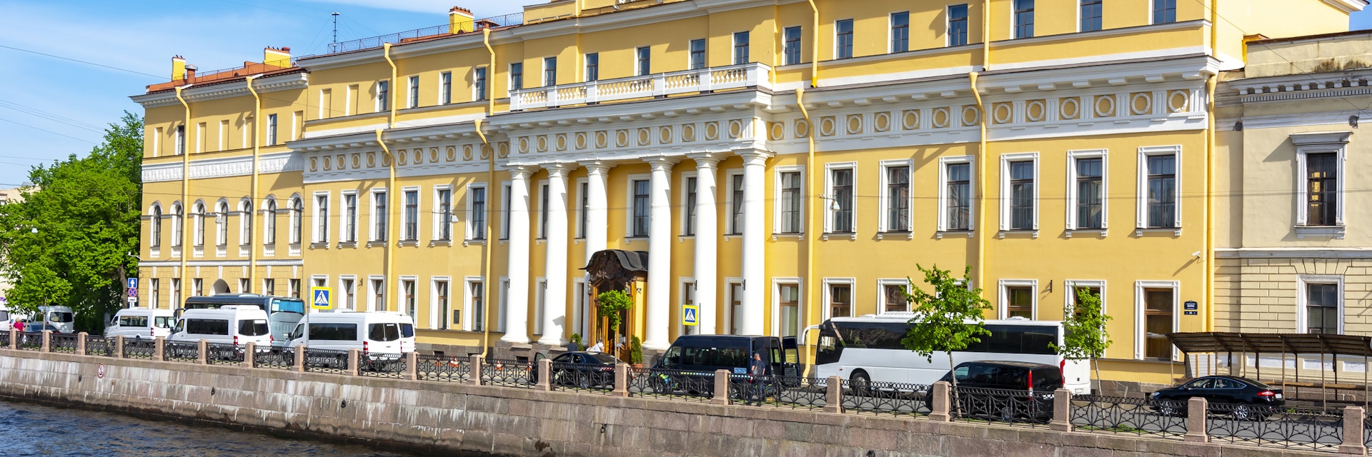 Yusupov palace on the Moyka river.
