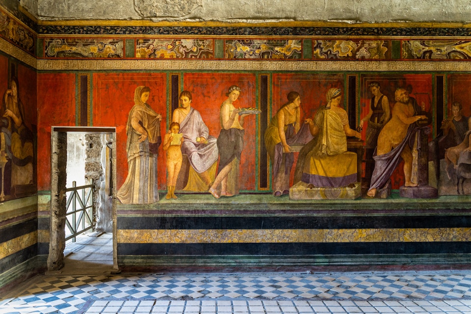 The frescoes of Villa dei Misteri (Villa of the Mysteries), an ancient Roman villa at Pompeii ancient city, Italy
1184945411
ancient city, pompeii ruins, roman city, villa dei misteri, villa of the mysteries