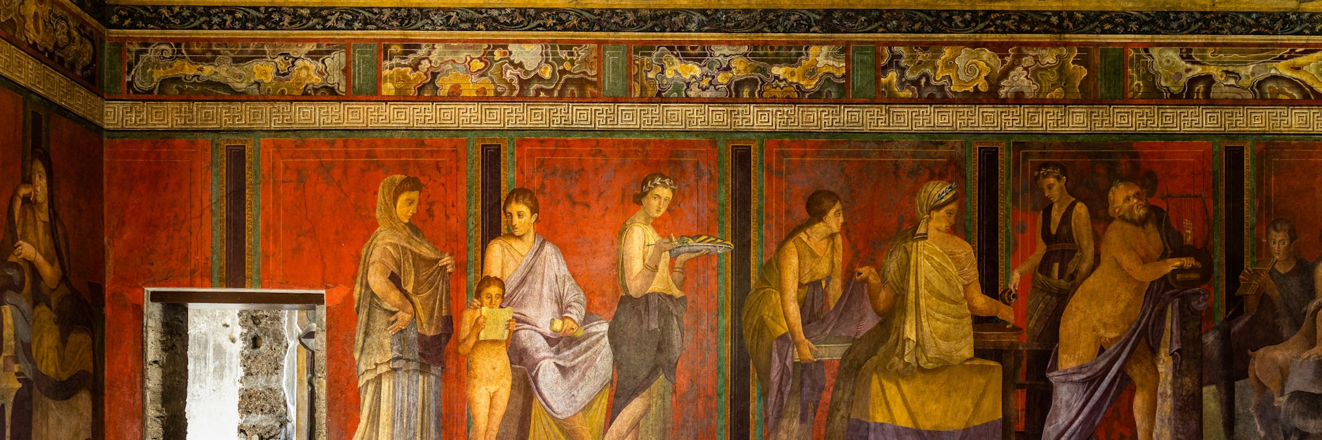 The frescoes of Villa dei Misteri (Villa of the Mysteries), an ancient Roman villa at Pompeii ancient city, Italy
1184945411
ancient city, pompeii ruins, roman city, villa dei misteri, villa of the mysteries