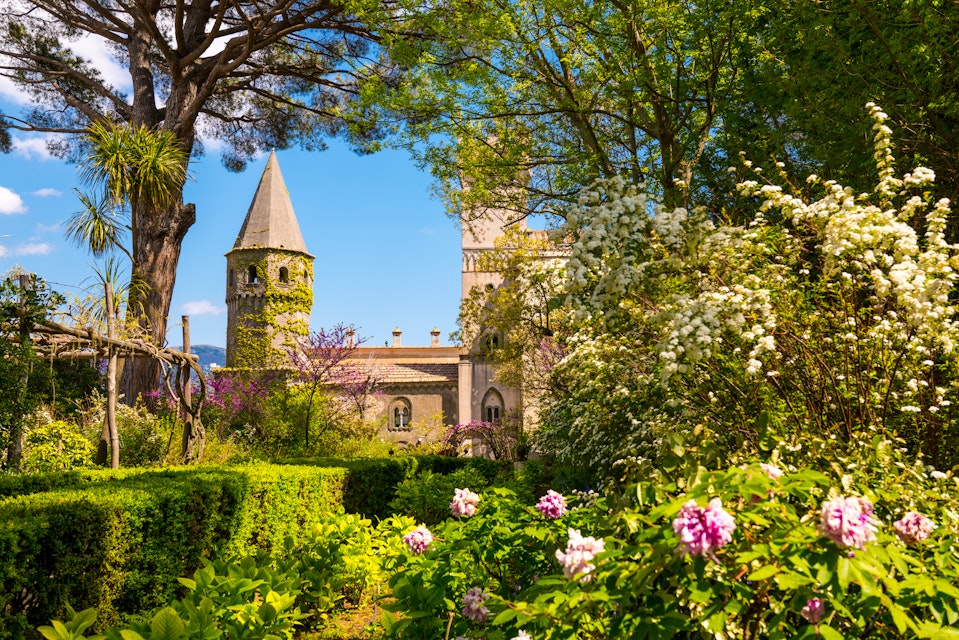 View of the Villa Cimbrone with garden, Amalfi coast, Italy.
1189177206