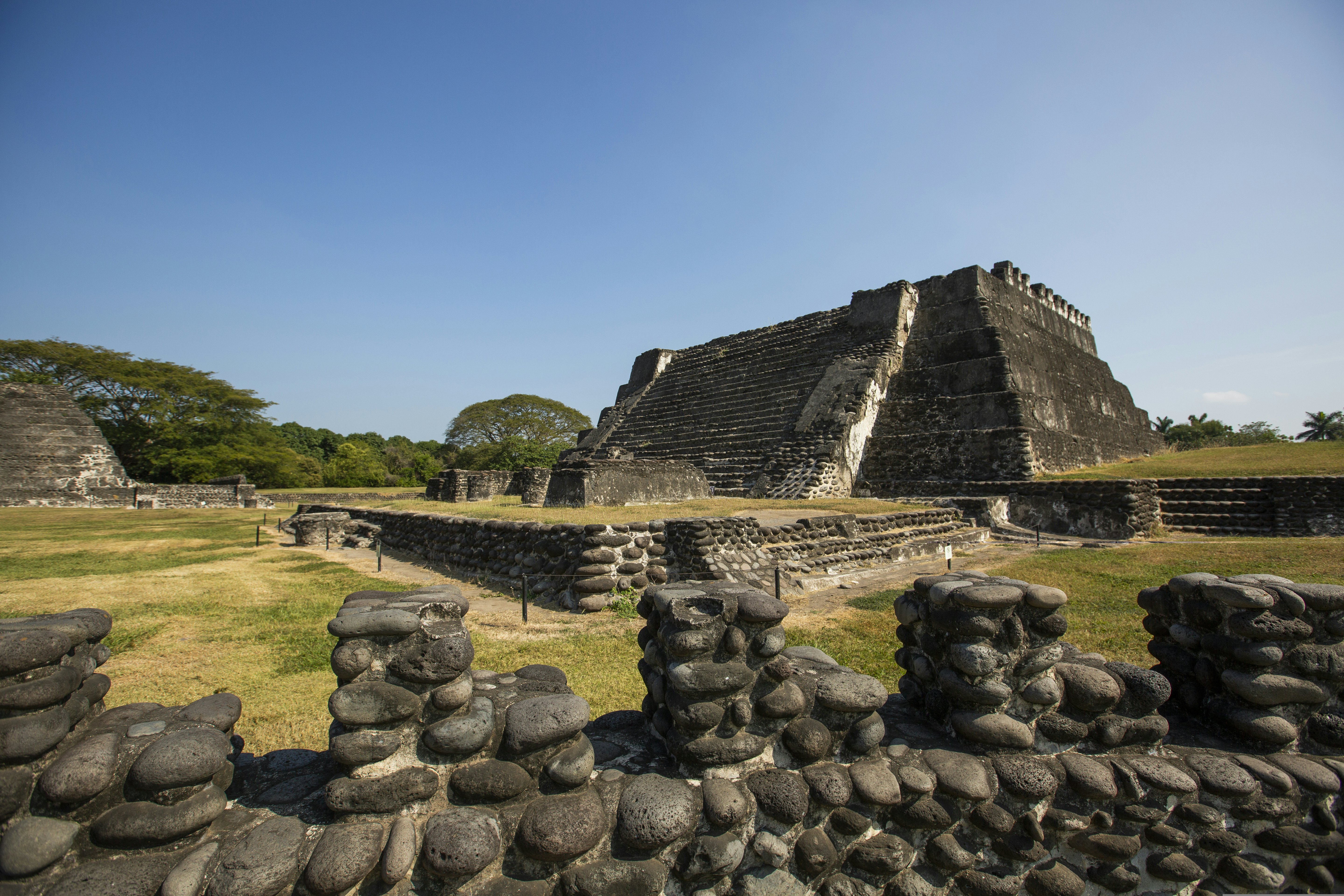 Templo de las Chimeneas, a pyramid at the archaeology site of Cempoala.