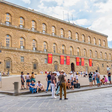 Florence, Italy - August 16, 2019: Tourists walking near the Palazzo Pitti or the Pitti Palace, is a vast Renaissance palace in Florence, Italy
1225390955
great treasure house, gallerie, uffizi gallery, porcelain museum