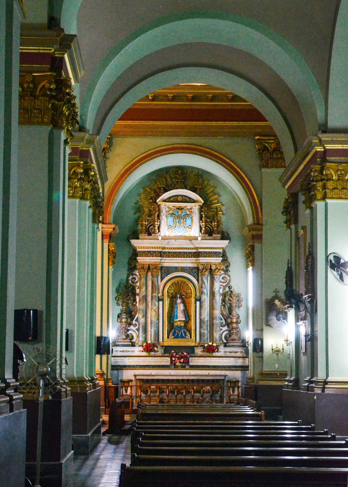 Inside the Basílica of Nuestra Señora del Valle (Our Lady of the Valley) Cathedral.