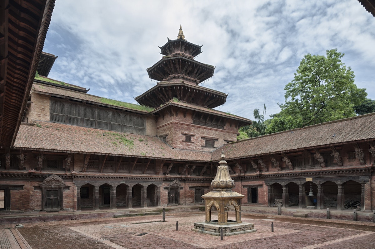 Courtyard of Mul Chowk, in the Patan Royal Palace Complex in Patan Durbar Square.
