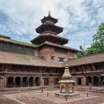 Courtyard of Mul Chowk, in the Patan Royal Palace Complex in Patan Durbar Square.