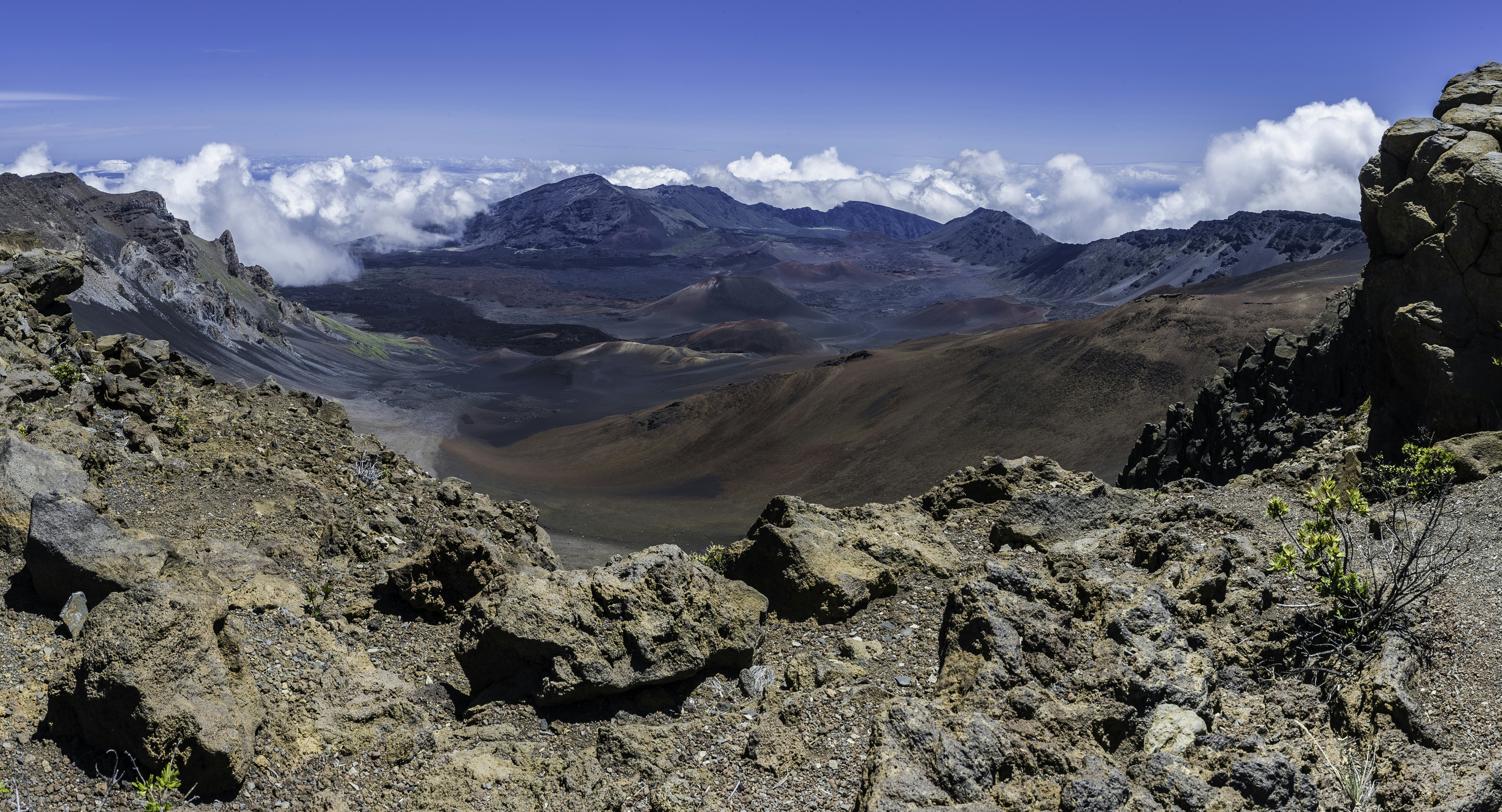 Haleakal; East Maui Volcano, a  shield volcano that forms more than 75% of the Hawaiian Island of Maui. Haleakala National Park; Hawaiian Islands; Maui Island. Showing the erroded valley and cinder cones.
1300407001
haleakala valley, alpine aeolian zone, volcanic cones