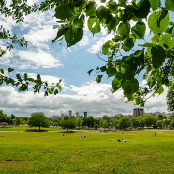 Tantolunden park on Södermalm, in Stockholm, Sweden.
