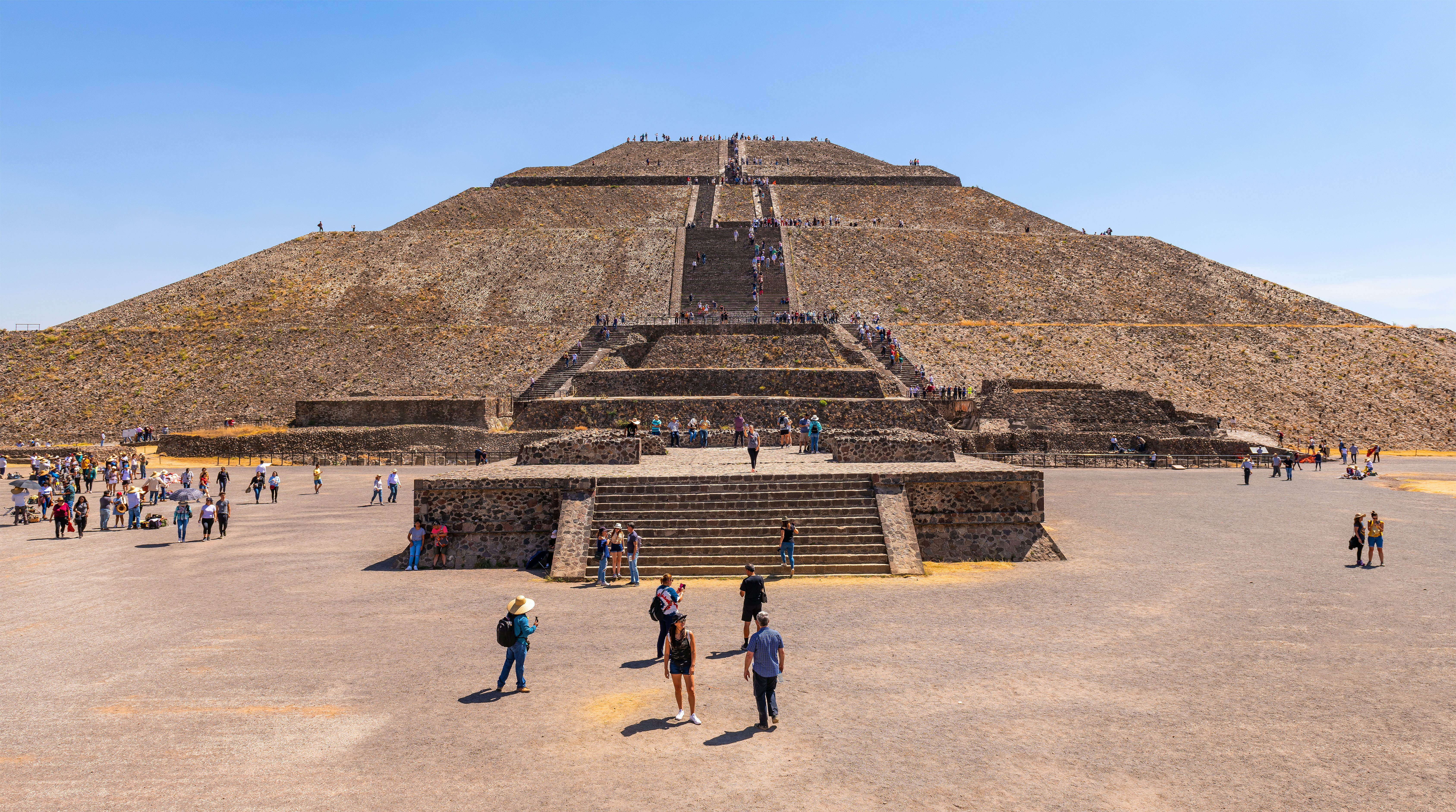 Pyramid of the Sun in Teotihuacan, Mexico.