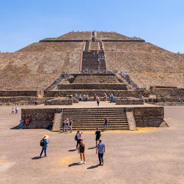 Pyramid of the Sun in Teotihuacan, Mexico.