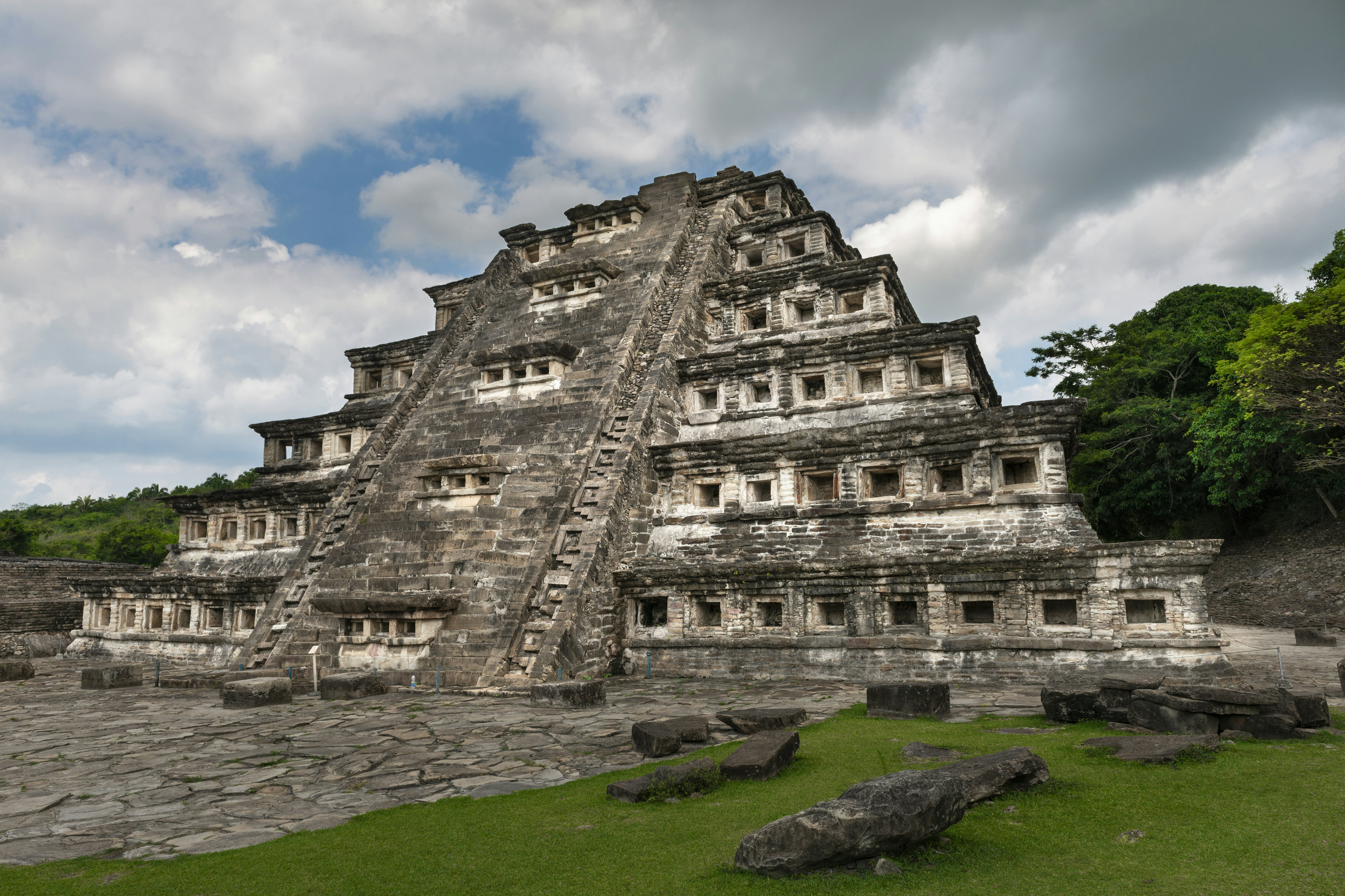 The Pyramid of the Niches at the EL Tajin archeological site.