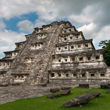 The Pyramid of the Niches at the EL Tajin archeological site.