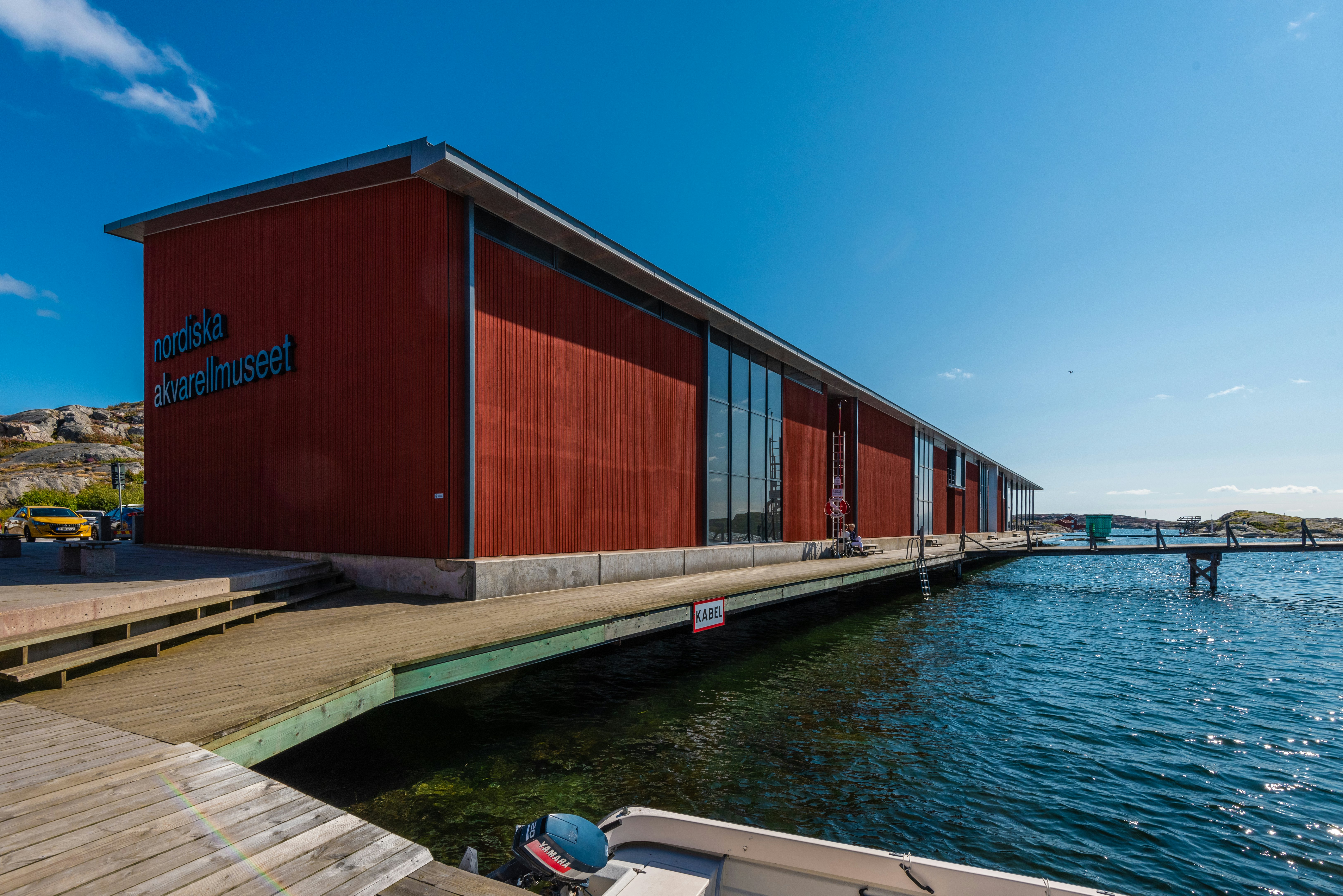Exterior of Nordiska Akvarellmuseet at Skärhamn.