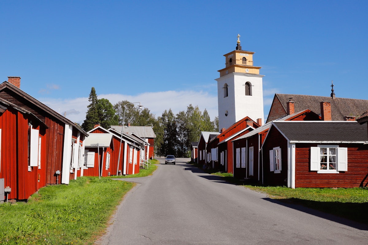 Gammelstad old church town in Sweden.