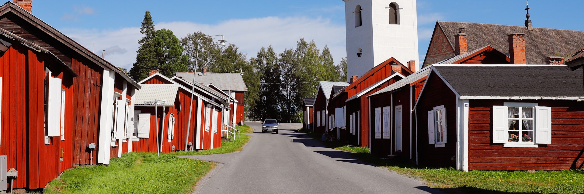 Gammelstad old church town in Sweden.