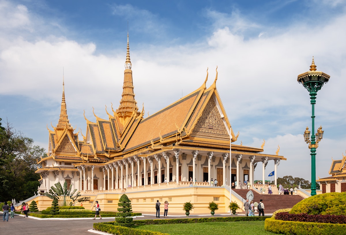 Throne Hall building at the Royal Palace in Phnom Penh, Cambodia.