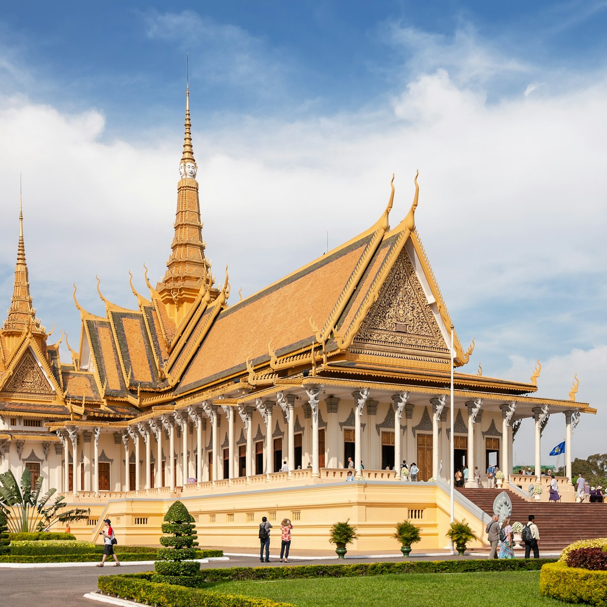 Throne Hall building at the Royal Palace in Phnom Penh, Cambodia.
