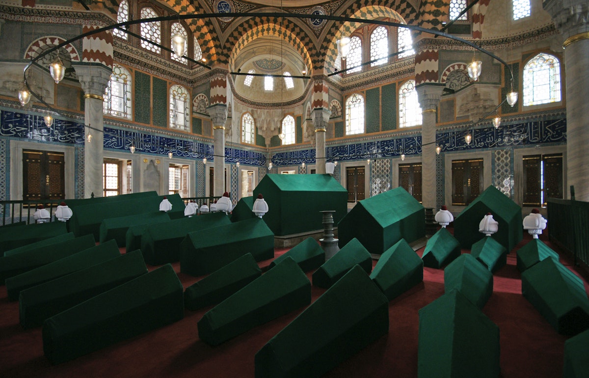 This tomb, located in Hagia Sophia in Istanbul, belongs to the Ottoman Sultan Selim II.