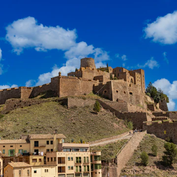 The old castle of Cardona built on a mountain in Catalonia, Spain.