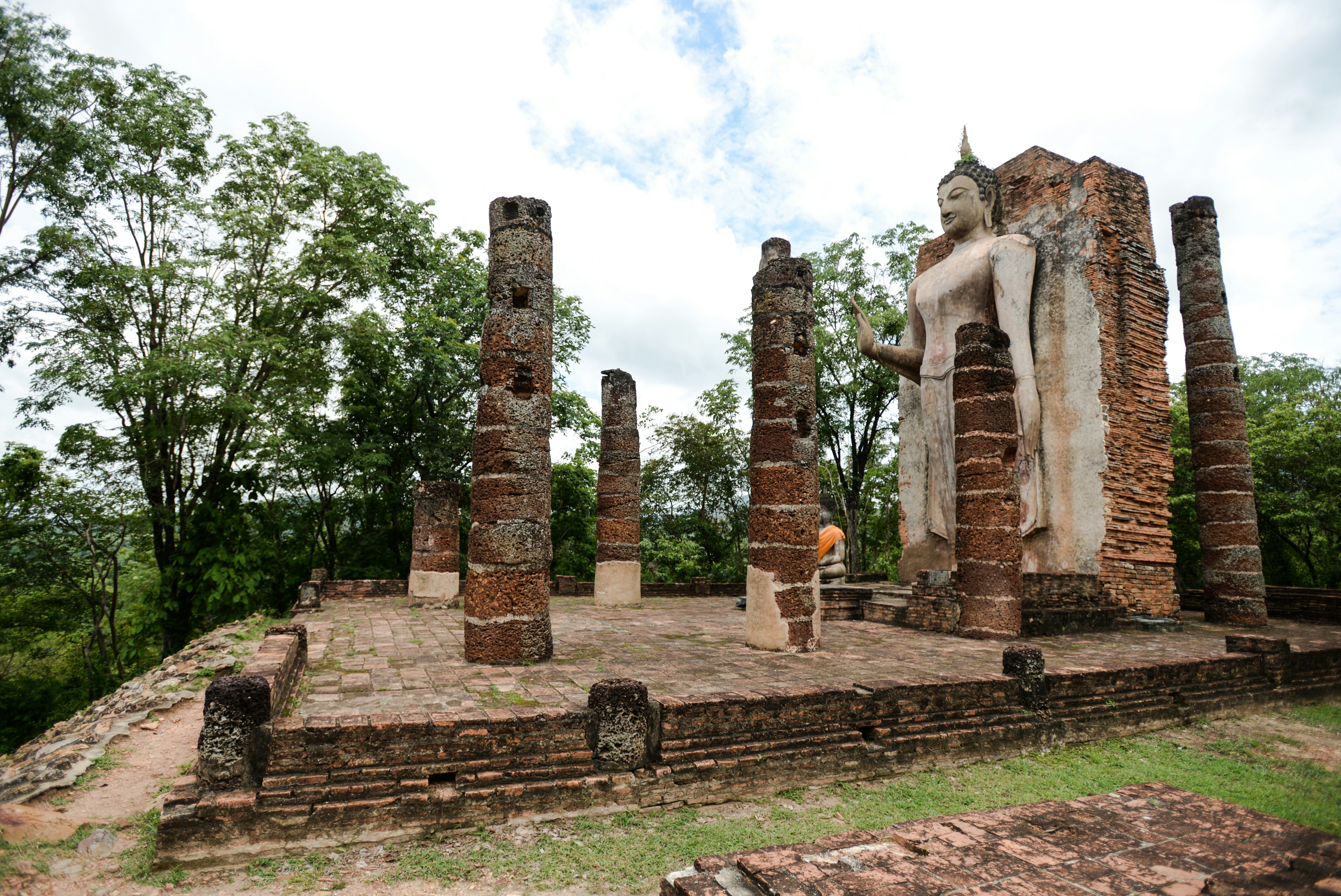 Wat Saphan Hin of Sukhothai Historical Park in Thailand.