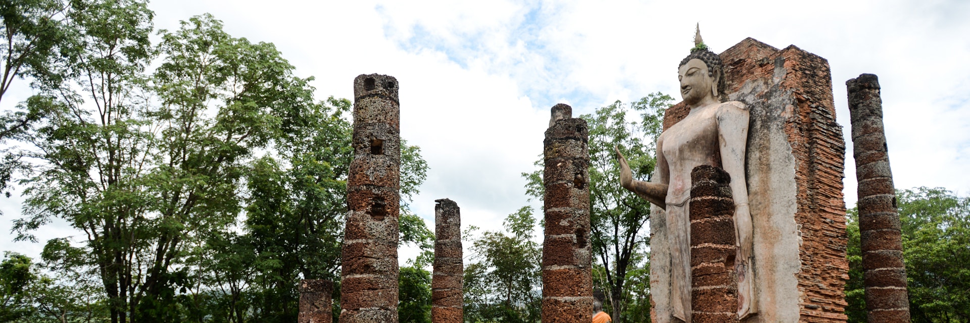 Wat Saphan Hin of Sukhothai Historical Park in Thailand.