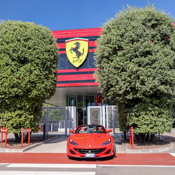 Modena, Italy - July 9, 2022: Vehicles and exteriors of the Ferrari Museum in Italy
1418312389
